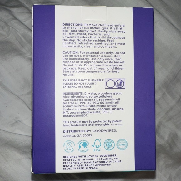 Goodwipes Body Wipes 10 per pack FRESH UNSCENTED-10 Individual Wipes 9x11.5 - Picture 3 of 5